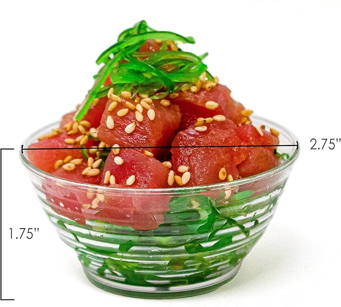 50 Pack 3 oz. Asian-Style Black Mini Plastic Bowl With Spoons For Appetizer Bowls and Disposable Dessert Bowls Professional-Grade Recyclable Disposable Mini Dessert Cup for Appetizers CMJJ