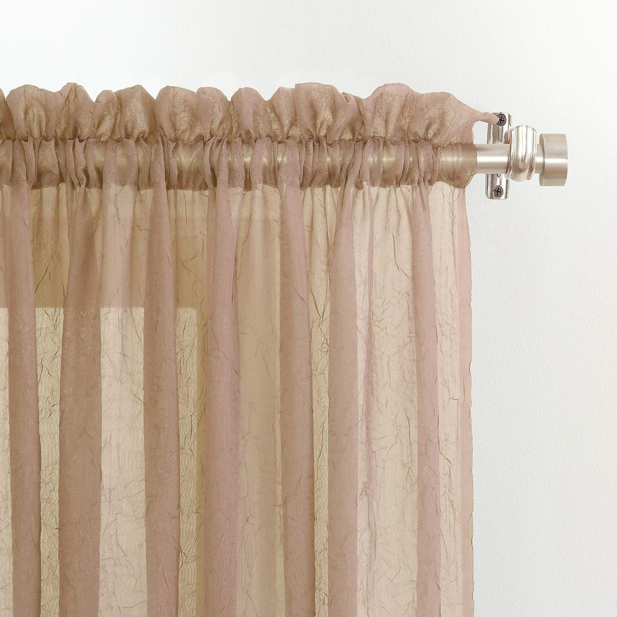 no. 918 erica crushed voile ascot beaded sheer shown in use