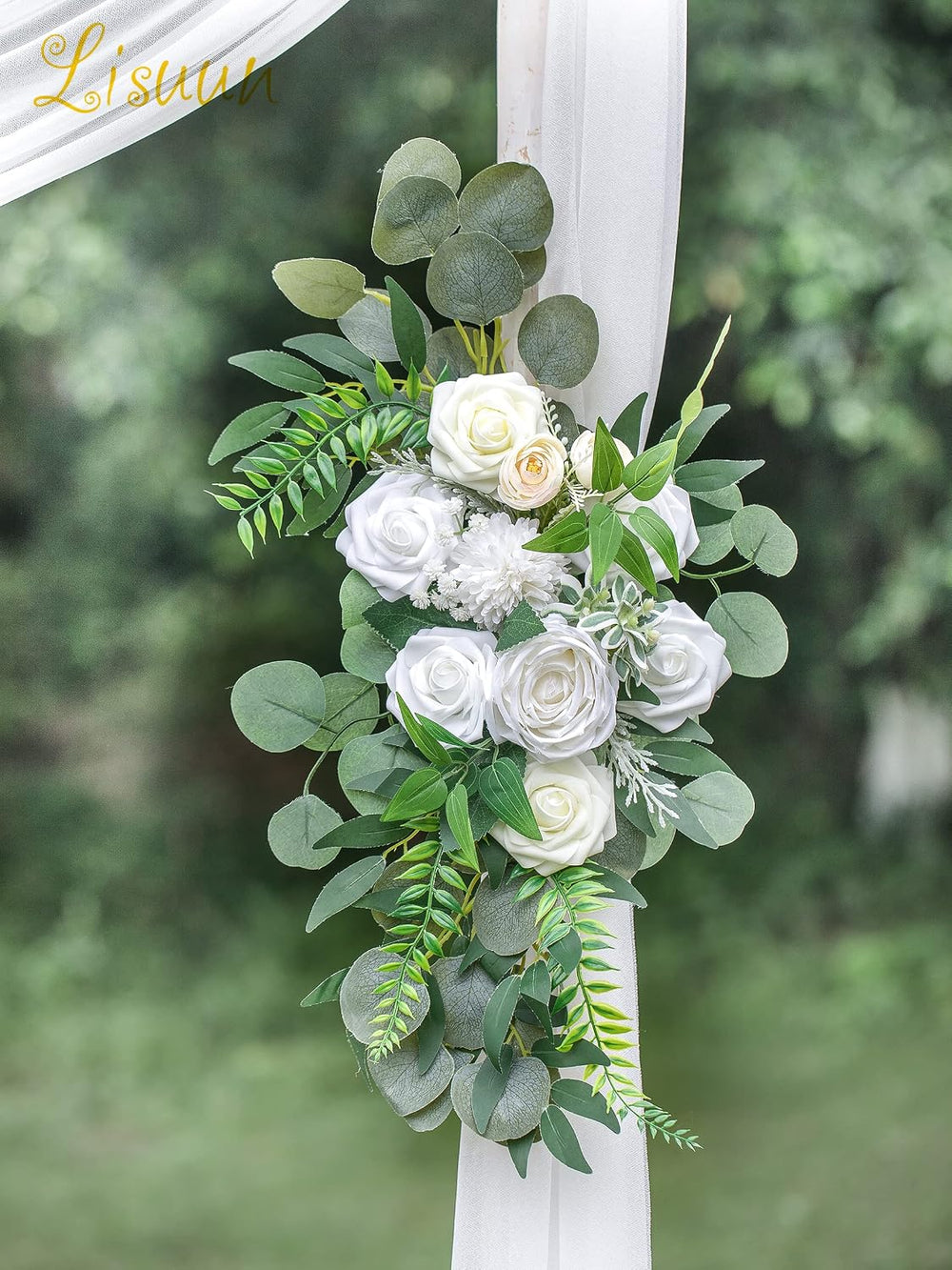 Artificial Wedding Arch Flowers, 2 Large Floral Swags