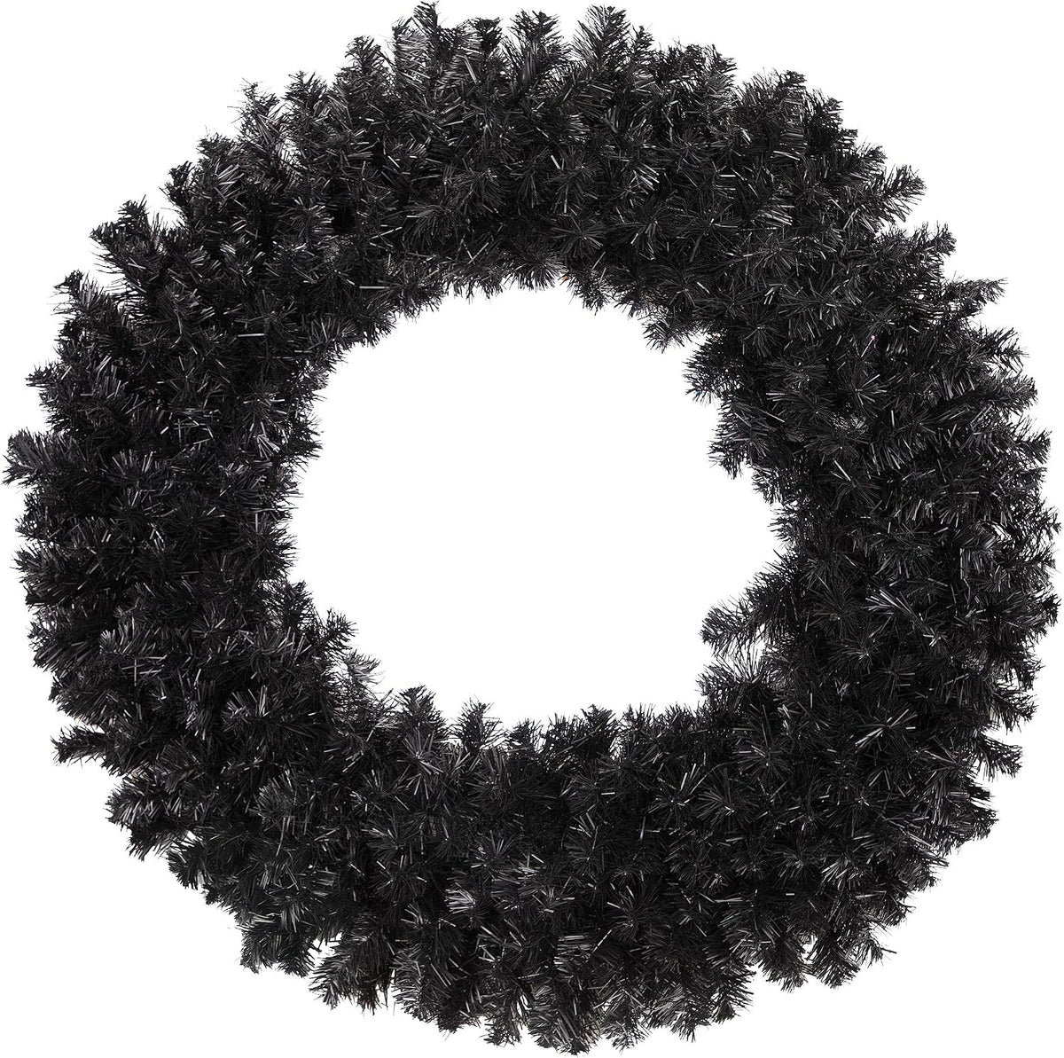 Colorado Spruce Artificial Halloween Wreath - 36" - Black - Unlit