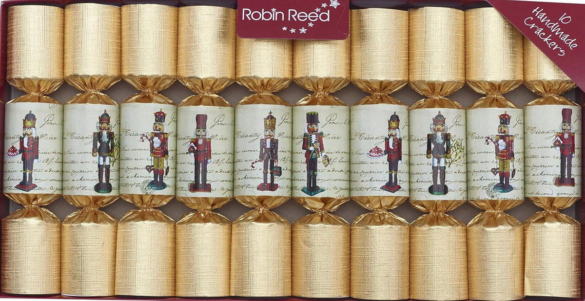 robin reed 10 x 8.5 handmade christmas crackers, side view