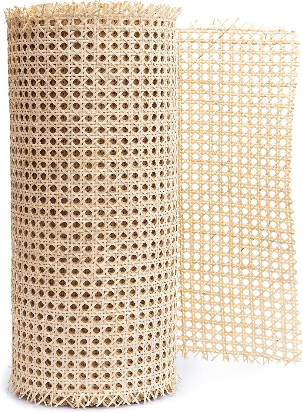 24" Width Rattan Webbing for Caning Projects Natural Pre - Woven Open Me...