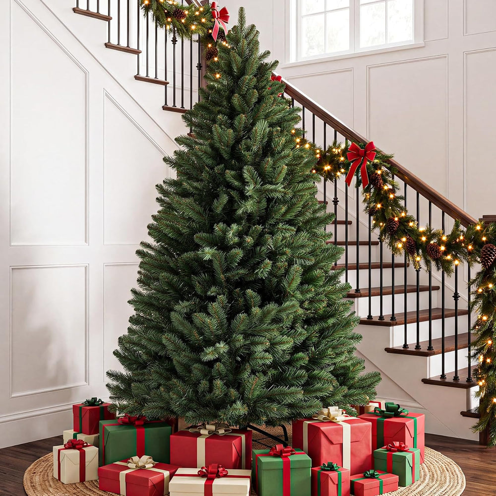 CASA CLAUSI 6ft Artificial Christmas Tree Unlit Pine Xmas Tree,Olive Green