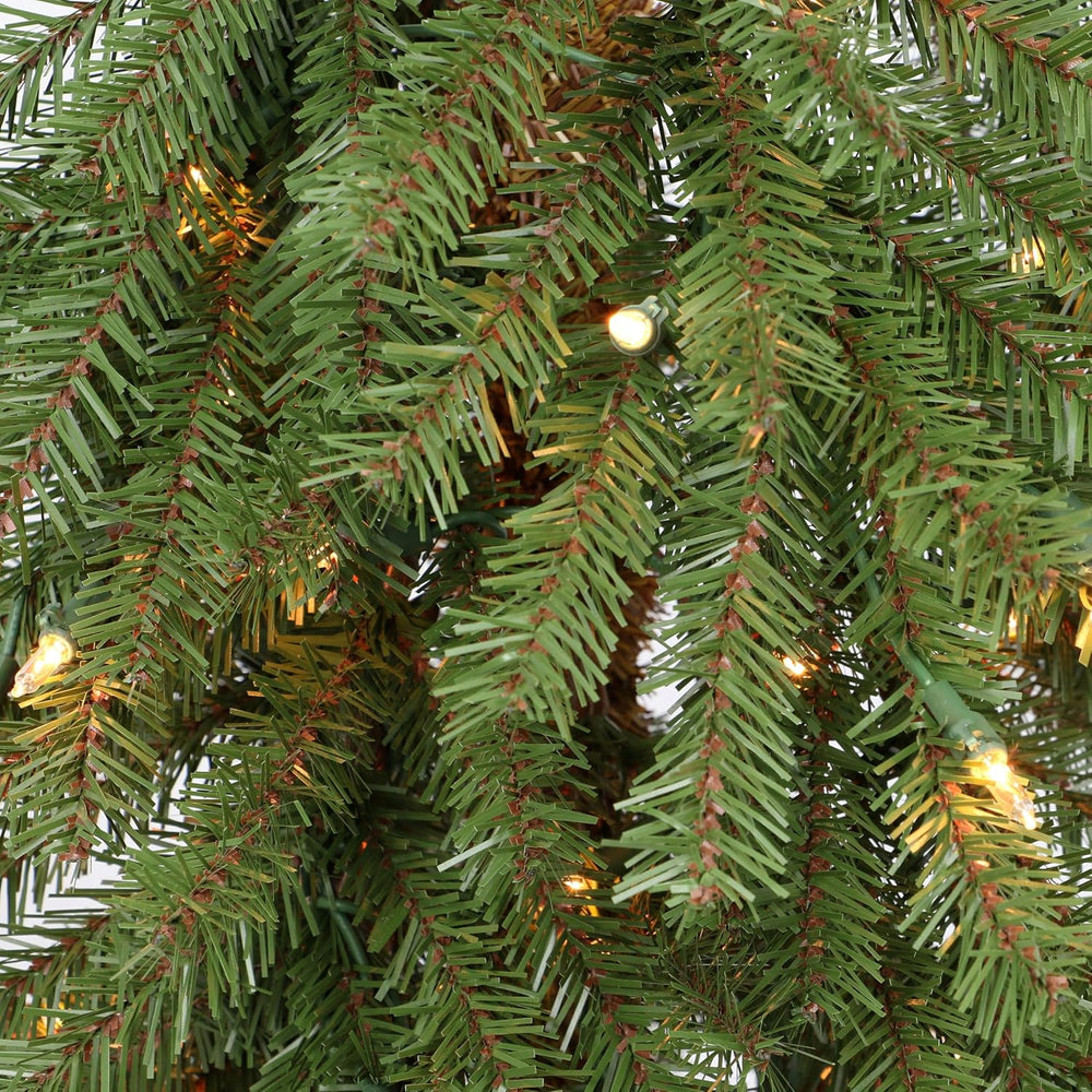 Puleo International Pre-Lit 6' Alpine Artificial Christmas Tree with 200 ...
