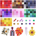 SONGIN 62,300pcs Seed Beads kit with Bugle Beads, 7 Boxes Assorted Glass Bead Set for Jewelry Making, Featuring 2mm Seed & Long Short Tube Bead for DIY Bracelets, Necklaces, and Crafts