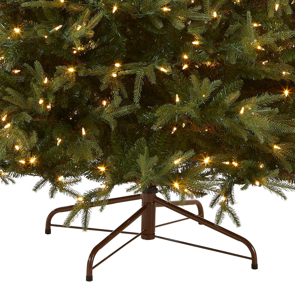national tree company 9ft pre-lit fraser grande artificial, close-up detail