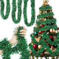 Shappy 393.7 ft 6 Rolls Valentine‘s Day Tinsel Garland Glitter Wedding Tree Decor Easter Memorial Independence Day Patriotic Birthday Party Supplies(Green)