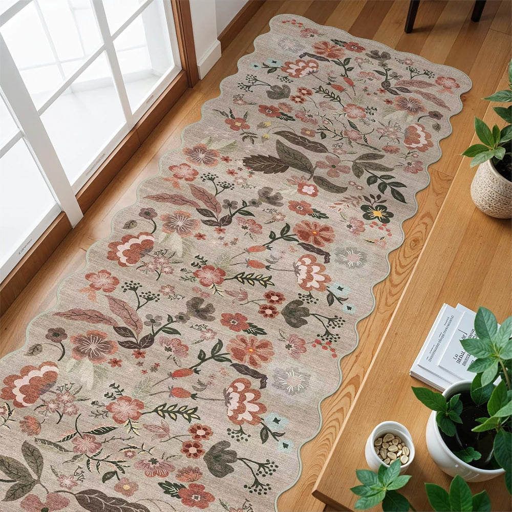 Carpet Runners for Hallway 12ft: 3X12 Washable Non Slip Rug Brown