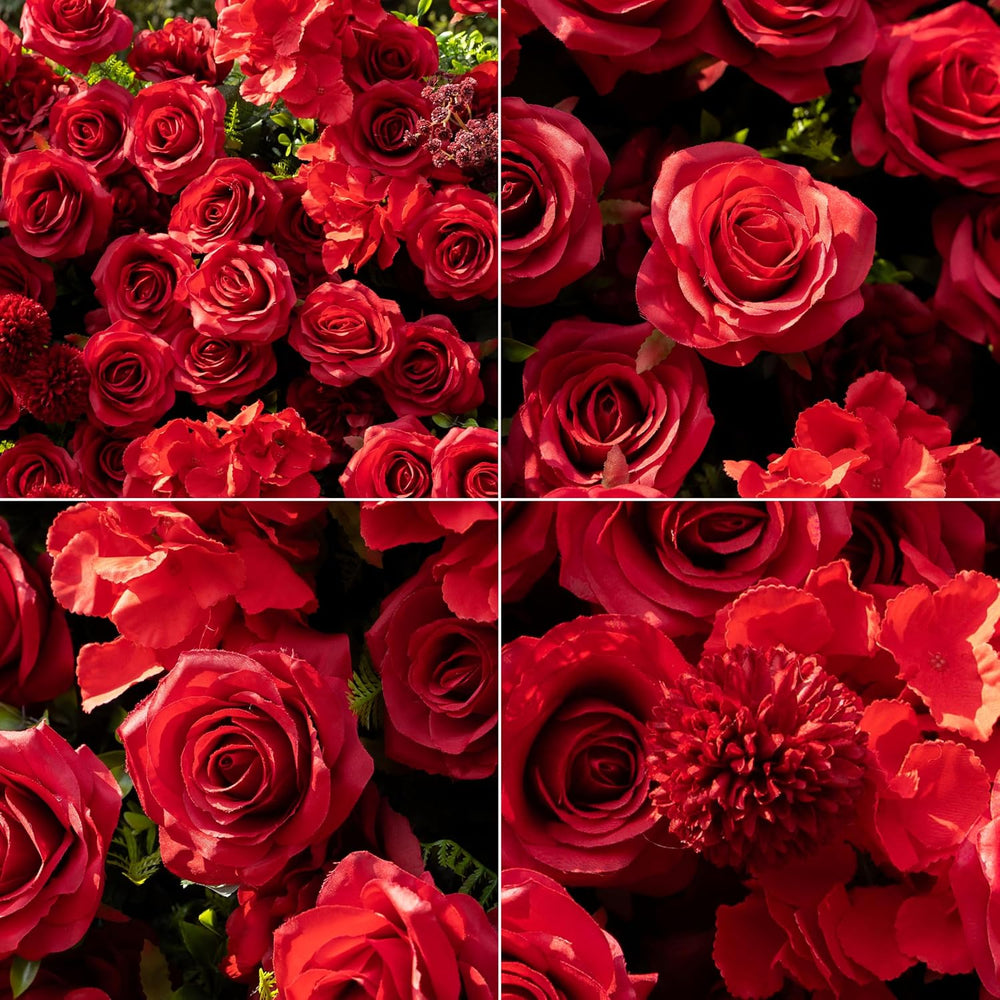 8ft*8ft Artificial Flower Wall Panels, Gorgeous 3D Silk Floral Backdrop
