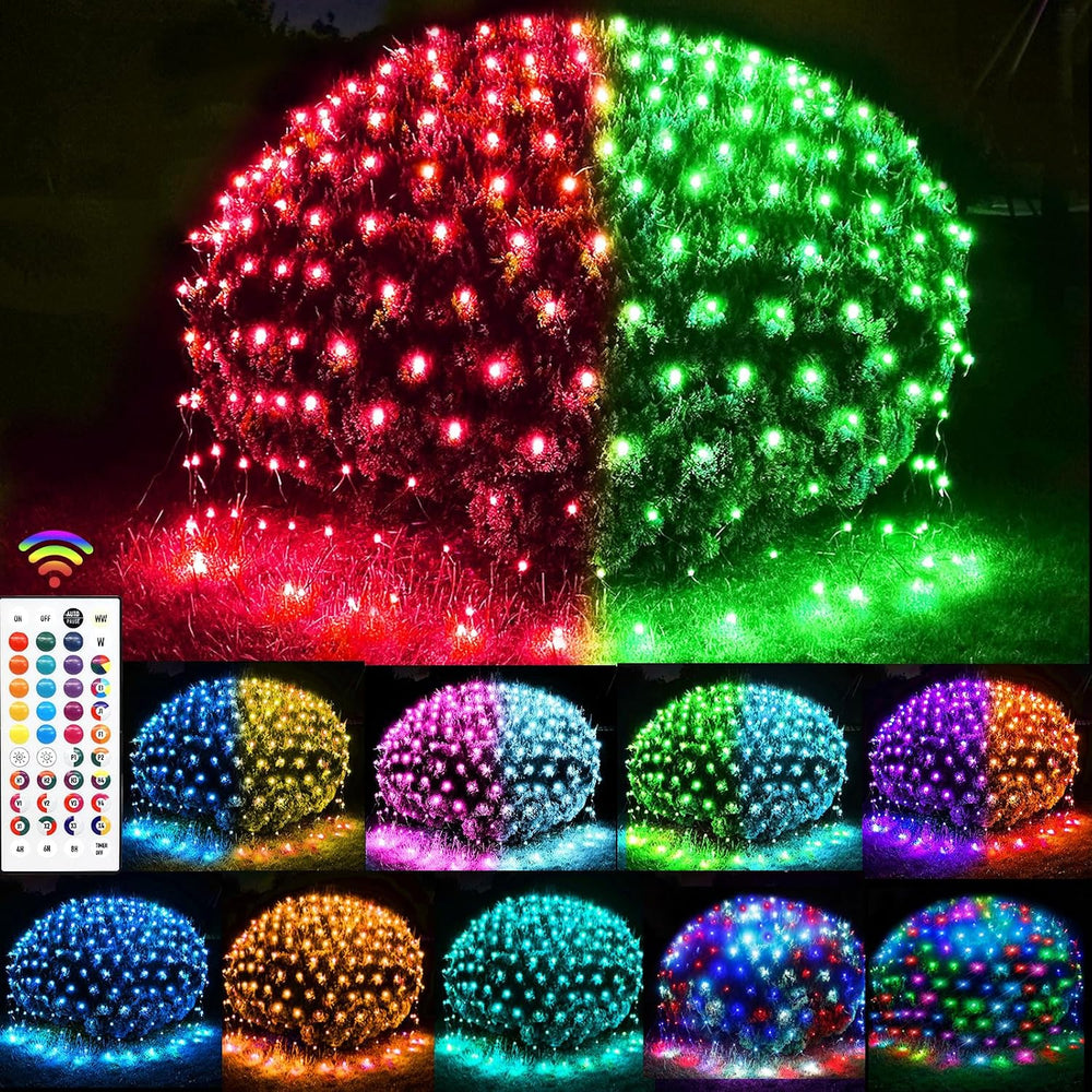 240 LED Net Lights, Color Changing Christmas Net Lights Outdoor Waterproof