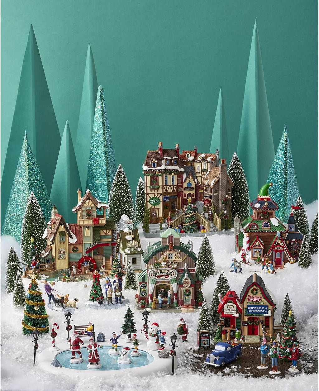 lemax oxfordshire village, battery-operated(4.5v), facades, #45225, side view