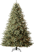 Balsam Hill 9.5ft Pre-Lit Classic Blue Spruce - Artificial Christmas Tree with 5,248+ Tips, 1600 Hand-Strung Clear LED Lights, Easy Plug System & Premium Stand for Indoor Holiday Decorating