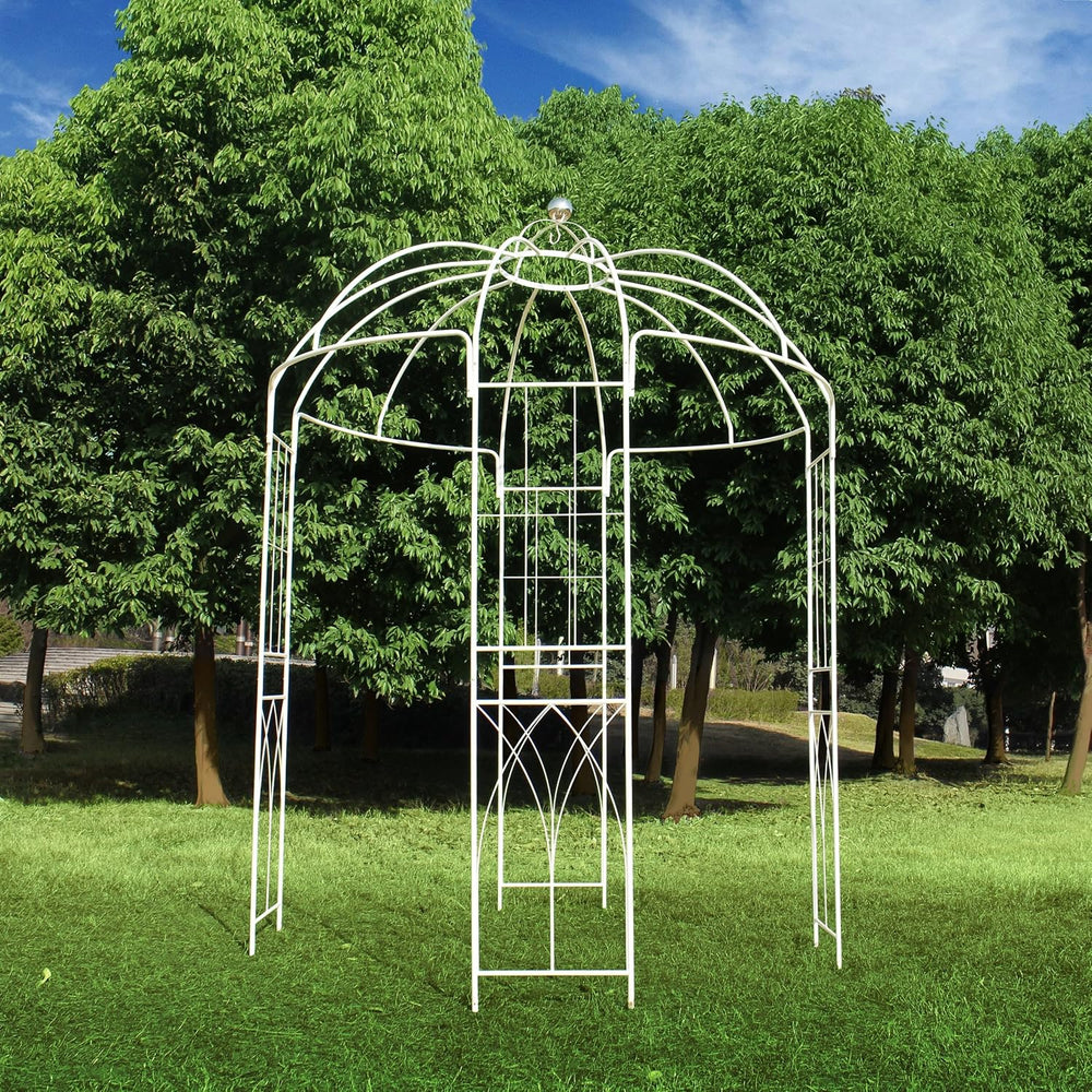 French Style Birdcage Shape Heavy Duty Gazebo, 9' Highx 6'6" Wid...