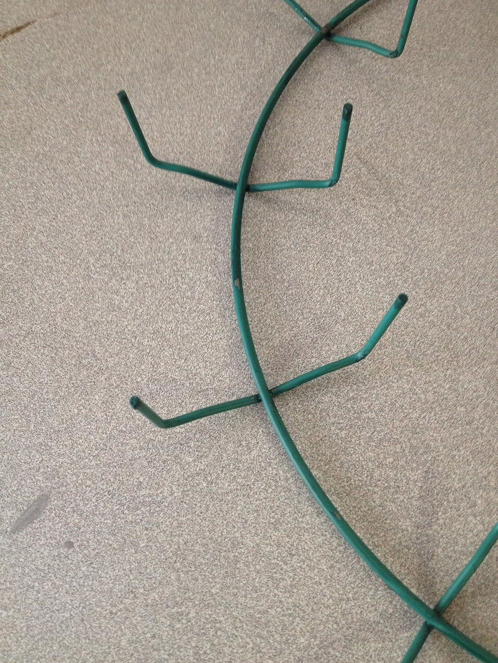 12 inch wreath form, (qty. 10) 12" wire, close-up detail