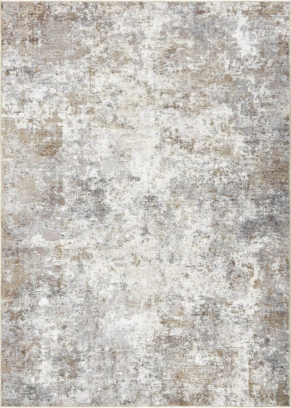 UERMEI 8x10 Area Rug Living Room Rugs Washable Neutral Brown Grey Carpet