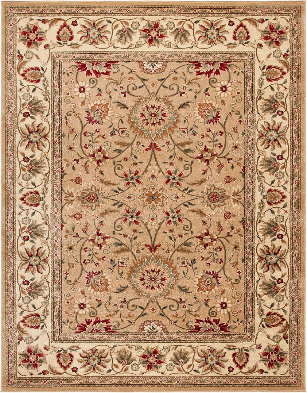 SAFAVIEH Lyndhurst Area Rug 8x10 Large, Beige & Ivory LNH212D