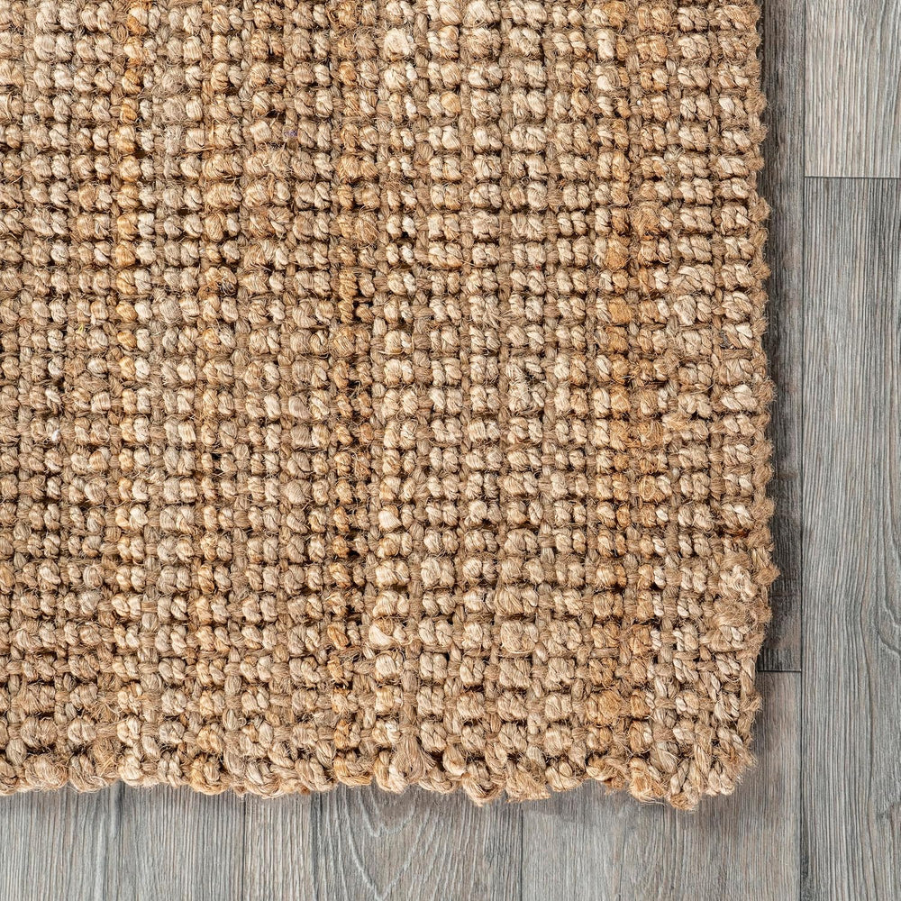 nuLOOM Ashli Natural Solid Handwoven Runner Rug, 2' x 6'