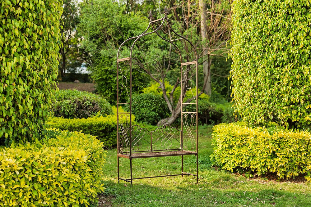 Safavieh Outdoor Collection Eloise Rustic Brown Arbor