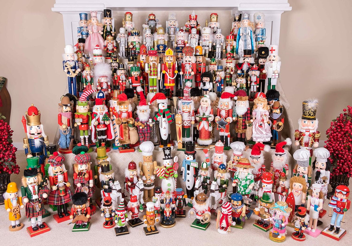 Clever Creations Snowman 15 Inch Traditional Wooden Nutcracker, Festive Christmas Décor for Shelves and Tables