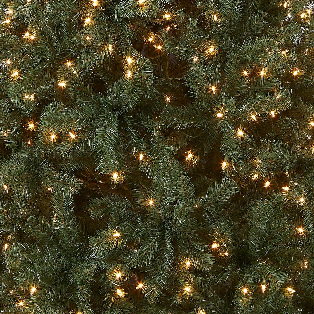 national tree company 6.5ft pre-lit north valley blue shown in use