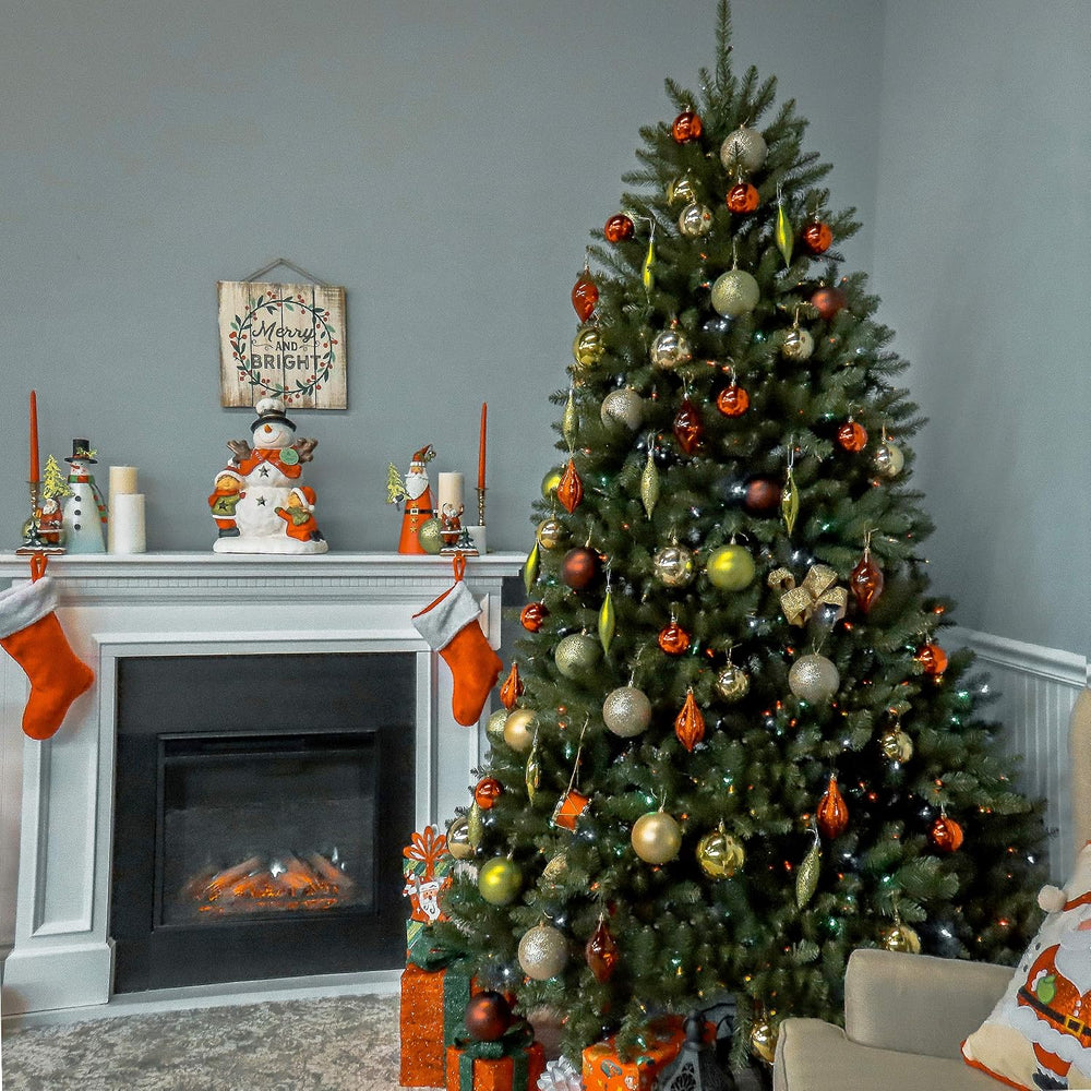 National Tree Company 6.5ft Pre-Lit Dunhill Fir Full Christmas Tree