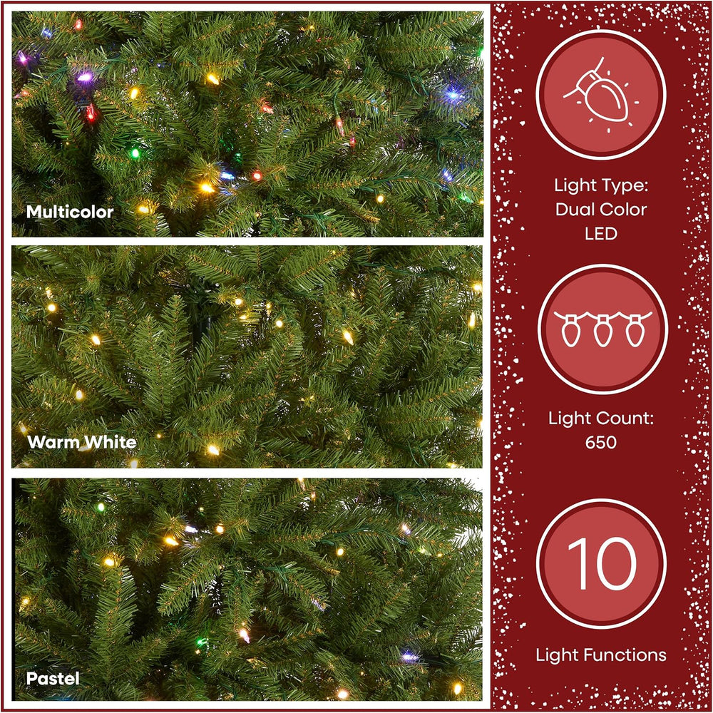 National Tree Company 7ft Pre-Lit Dunhill Fir Artificial Christmas Tree