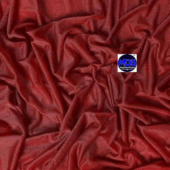 MDS Halloween Chiffon Draping Fabric - 2 Panel, 30" Wide x 30ft Long - Sheer Spooky Arbor & Canopy Drapery for Haunted House Backdrops, Party Ceilings, DIY Costumes & Themed Events - Apple Red (Pack of 2)