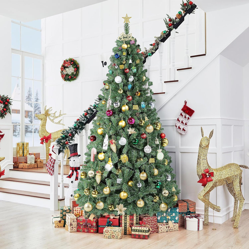 Yaheetech 9ft Artificial Christmas Tree, Realistic Premium Spruce Hinged