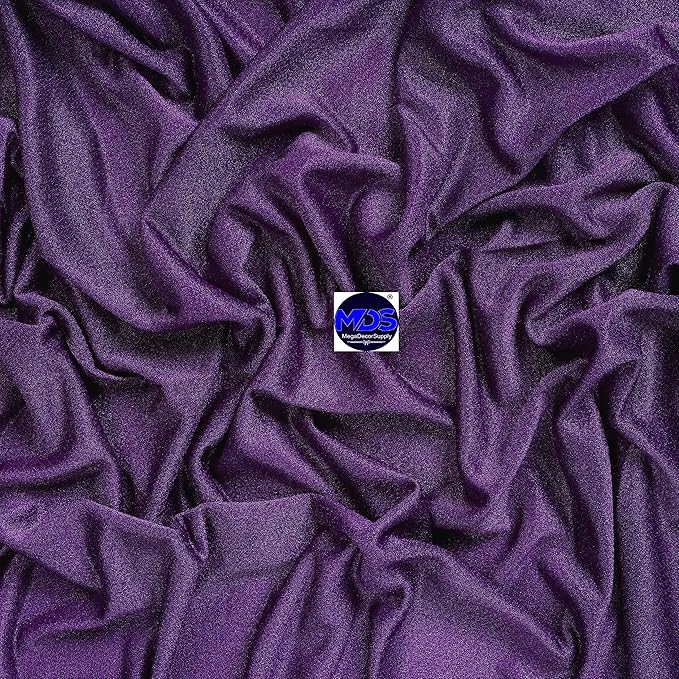 MDS Halloween Chiffon Draping Fabric - 2 Panel, 30" Wide x 100ft Long - Sheer Spooky Arbor & Canopy Drapery for Haunted House Backdrops, Party Ceilings, DIY Costumes & Themed Events - Cadbury Purple (Pack of 2)