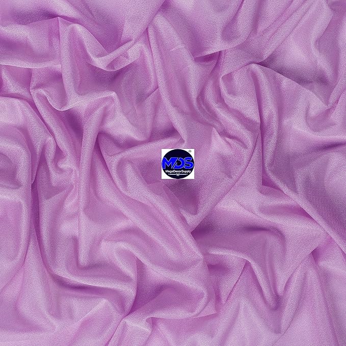MDS Halloween Chiffon Draping Fabric - 2 Panel, 30" Wide x 30ft Long - Sheer Spooky Arbor & Canopy Drapery for Haunted House Backdrops, Party Ceilings, DIY Costumes & Themed Events - Orchid (Pack of 2)