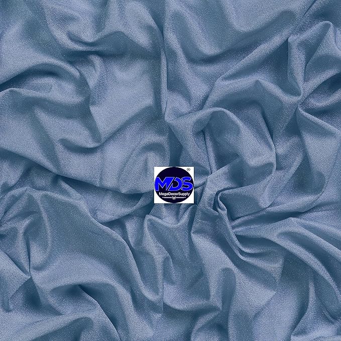 MDS Halloween Chiffon Draping Fabric - 2 Panel, 30" Wide x 30ft Long - Sheer Spooky Arbor & Canopy Drapery for Haunted House Backdrops, Party Ceilings, DIY Costumes & Themed Events - Dusty Blue (Pack of 2)