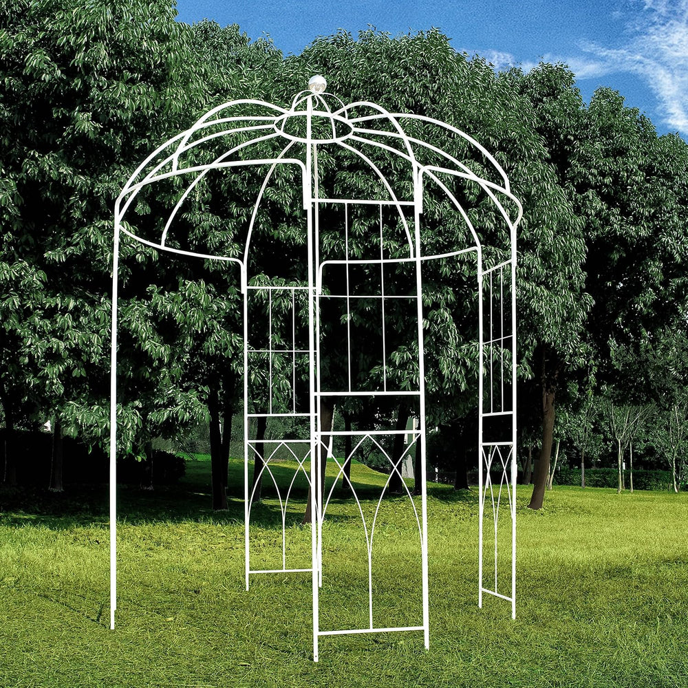 French Style Birdcage Shape Heavy Duty Gazebo, 9' Highx 6'6" Wid...